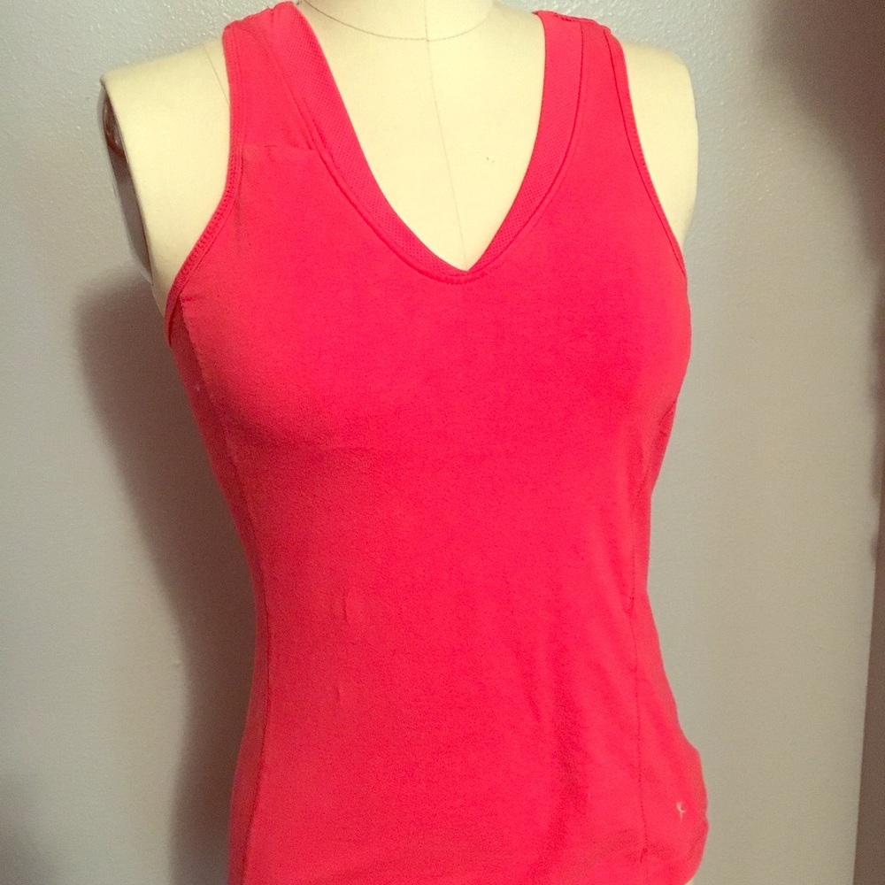 Pink workout tank top